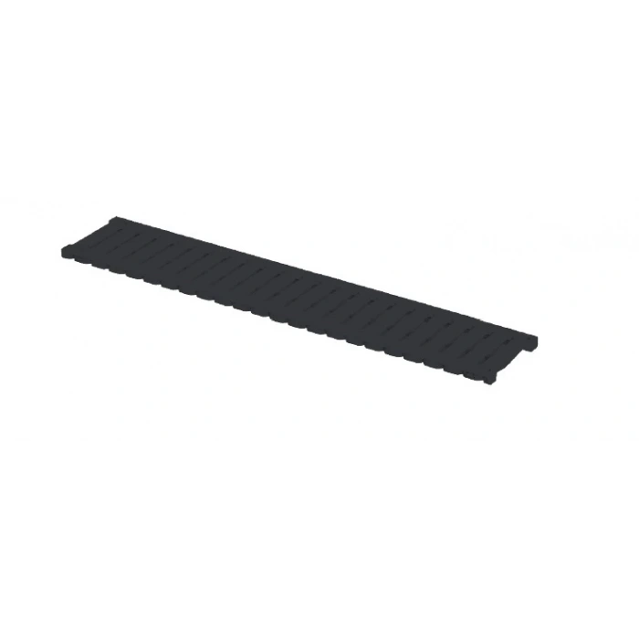 PLASTİK DRENAJ KANALI IZGARASI SİYAH 100x500 mm