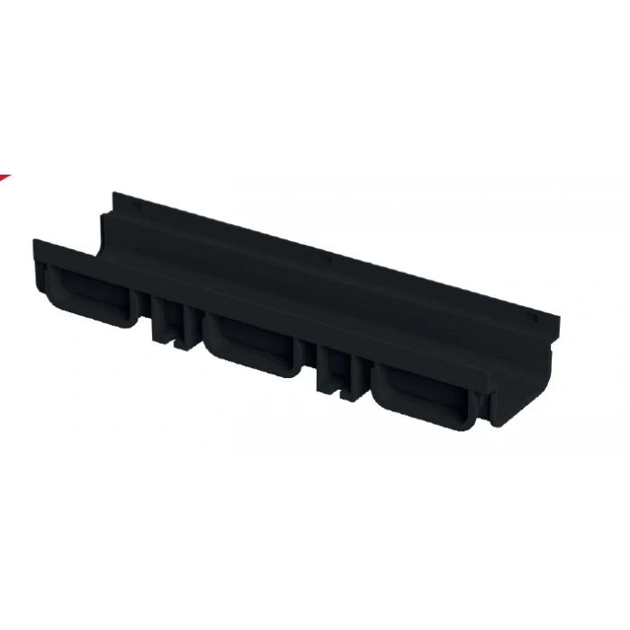 PLASTİK DRENAJ KANALI SİYAH 130x75x500 mm