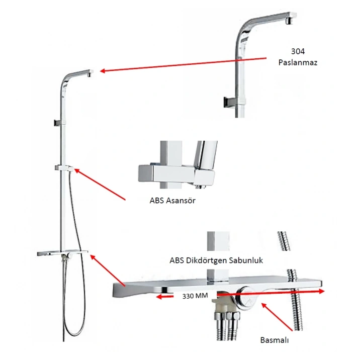 PREMİUM PVC SPİRALLİ BAŞLIKSIZ ROBOT SET