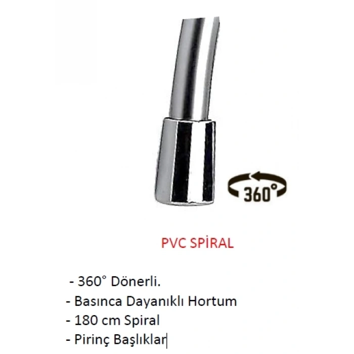 PREMİUM PVC SPİRALLİ BAŞLIKSIZ ROBOT SET
