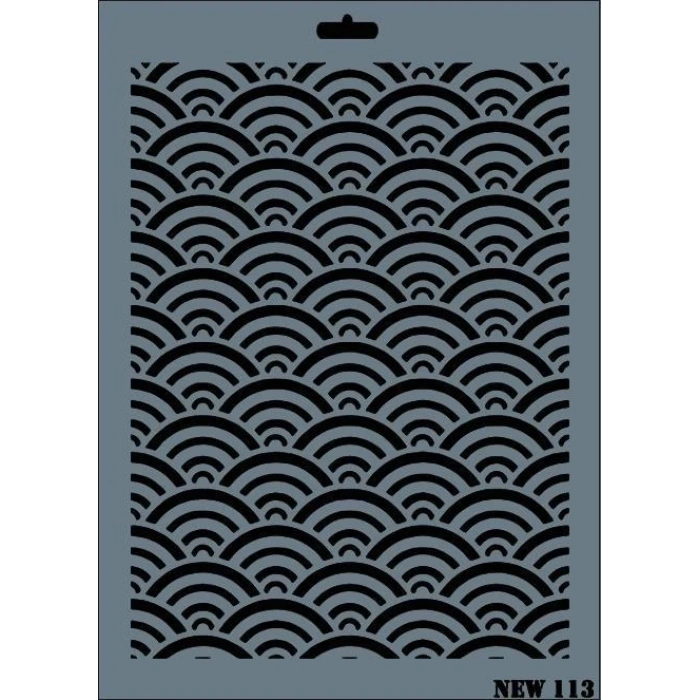 Rich New Seri N-113 Stencil 35x25 cm