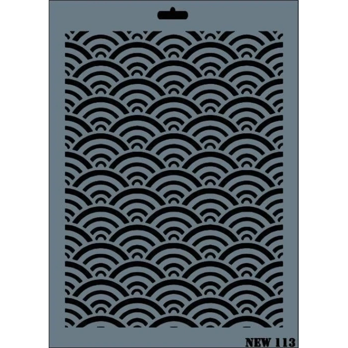 Rich New Seri N-113 Stencil 35x25 cm