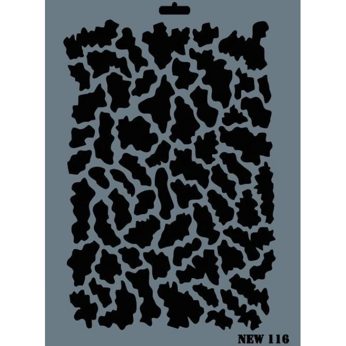 Rich New Seri N-116 Stencil 35x25 cm