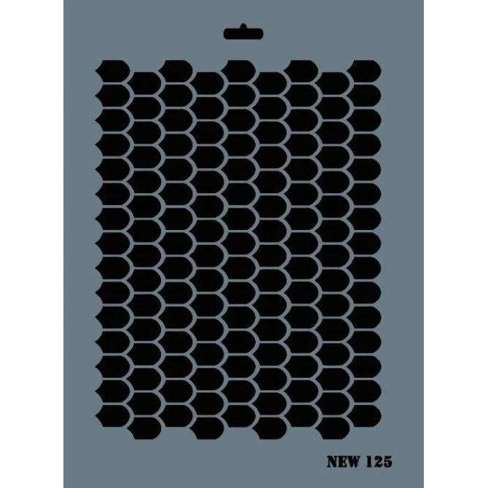 Rich New Seri N-125 Stencil 35x25 cm