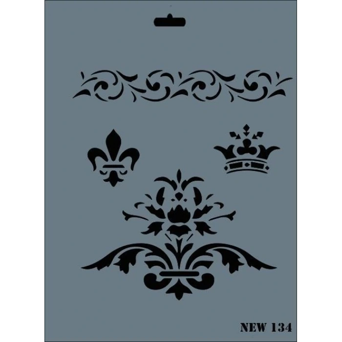 Rich New Seri N-134 Stencil 35x25 cm