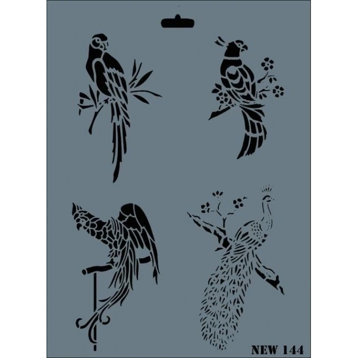 Rich New Seri N-144 Stencil 35x25 cm