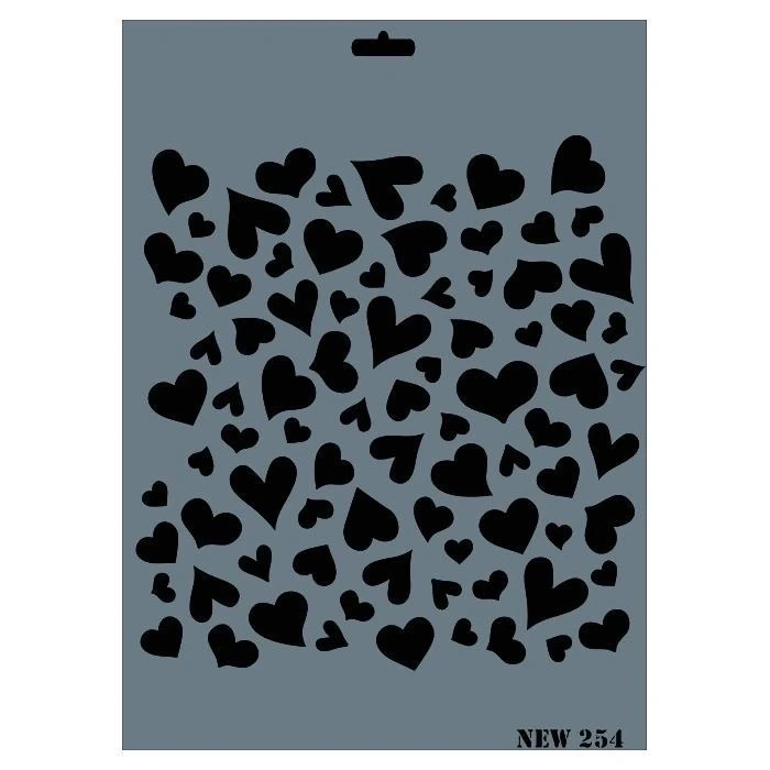 Rich New Seri N-254 Stencil 35x25 cm