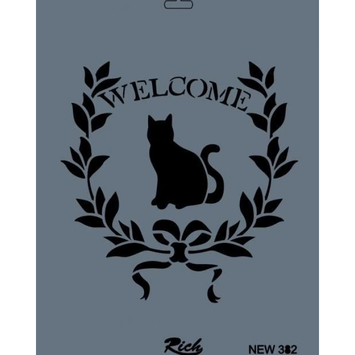 Rich New Seri N-382 Stencil 35x25 cm