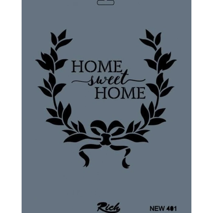 Rich New Seri N-401 Stencil 35x25 cm