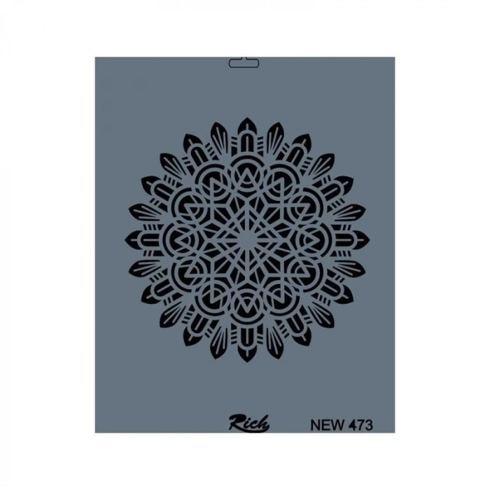 Rich New Seri N-473 Stencil 35x25 cm