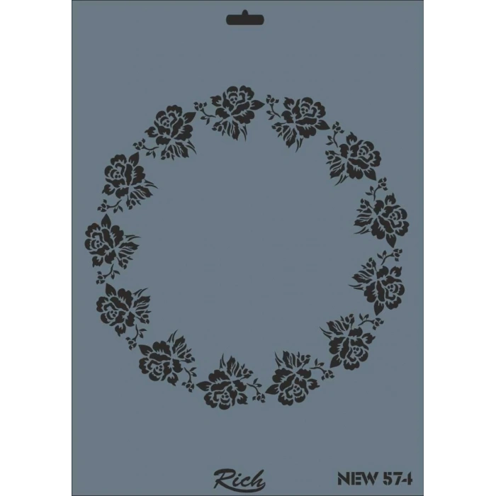 Rich New Seri N-574 Stencil 35x25 cm