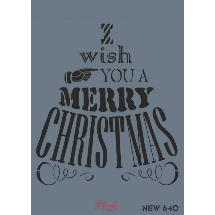 Rich New Seri N-640 Stencil 35x25 cm