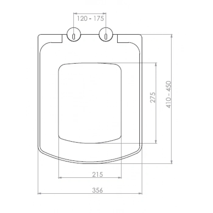 SEDEF KLOZET KAPAĞI (YAVAŞ KAPANAN - ÜSTTEN SIKMALI)