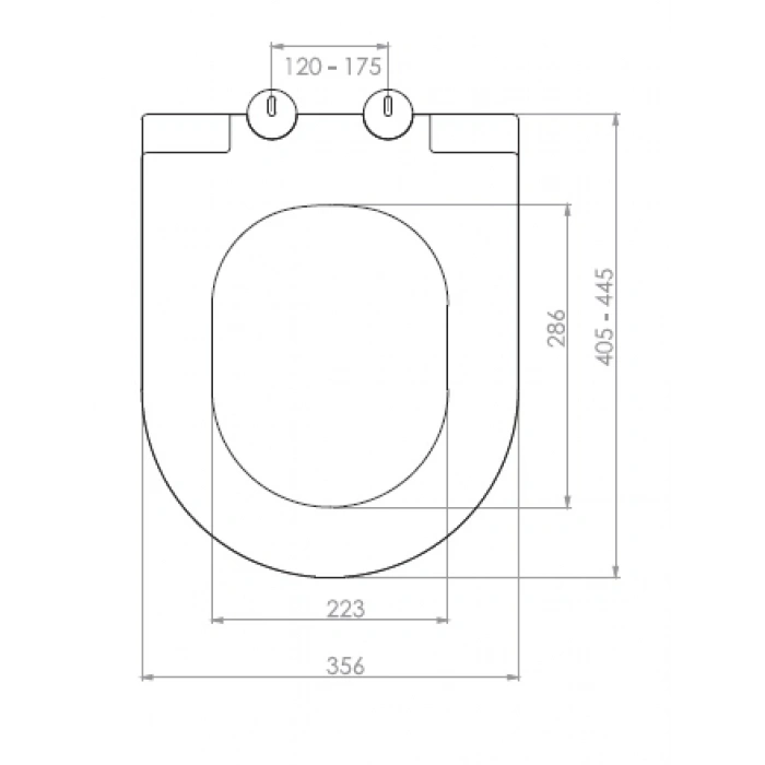 SLIM İNCİ KLOZET KAPAĞI (YAVAŞ KAPANAN - ÜSTTEN SIKMALI)