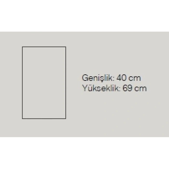 SMOLE 50 CM BANYO DOLABI ÜST MODÜL