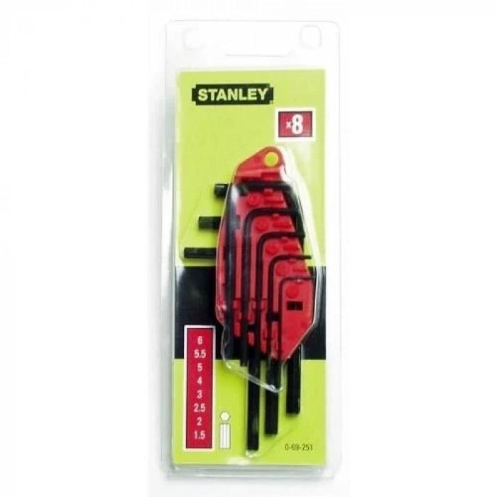 Stanley ST069251 8 Parça Allen Anahtar Takımı