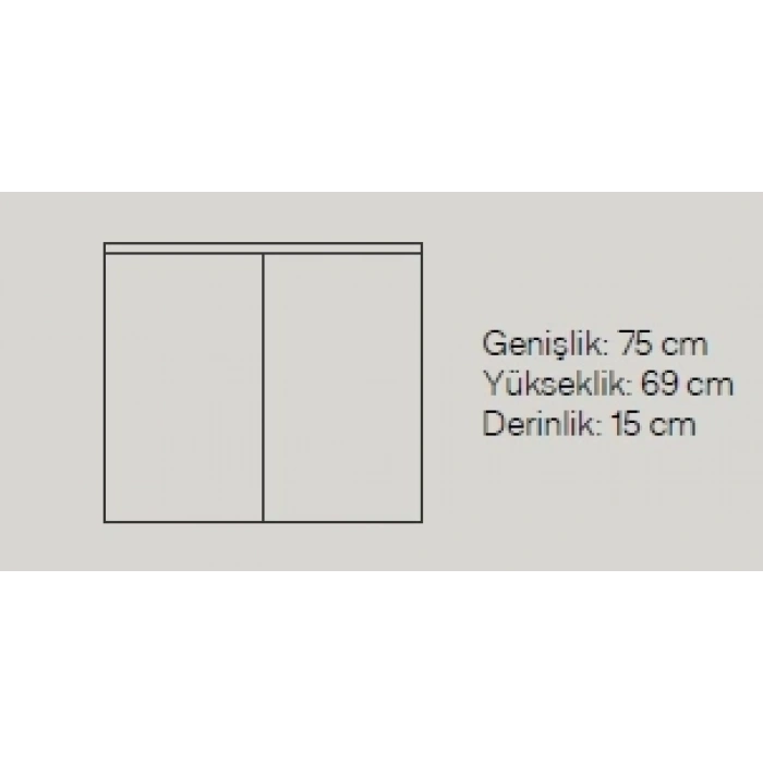 STEP 80 CM BANYO DOLABI TAKIM (AYNALI DOLAP)