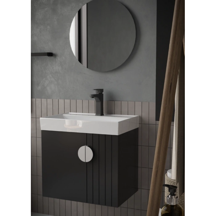 STEP 80 CM BANYO DOLABI TAKIM (YUVARLAK AYNALI)