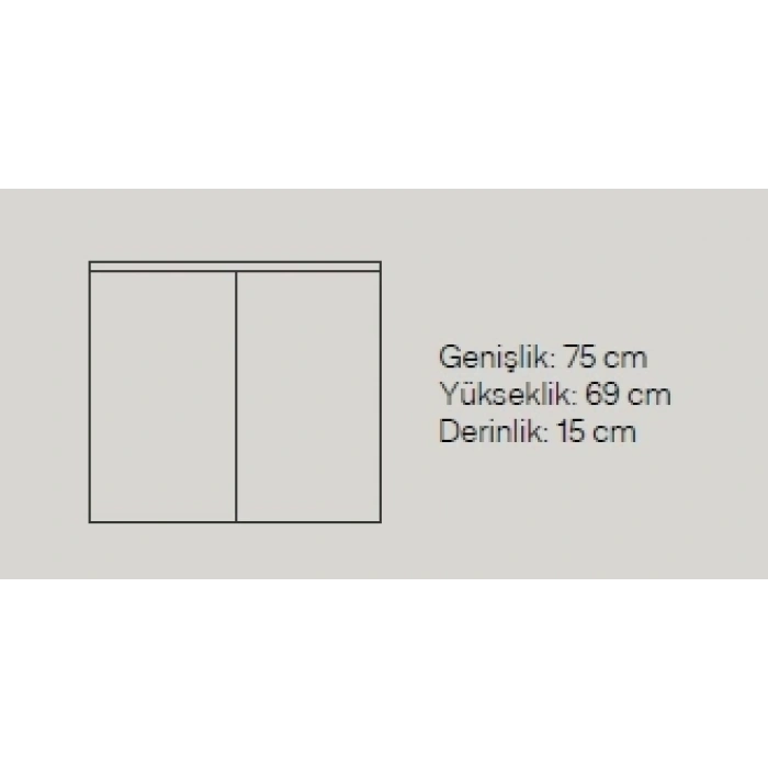 STİLLO 80 CM BANYO DOLABI TAKIM