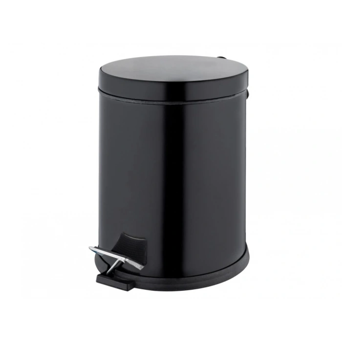 TEMA - PEDALLI ÇÖP KOVASI 5 LT (MAT SİYAH - 430 KALİTE )