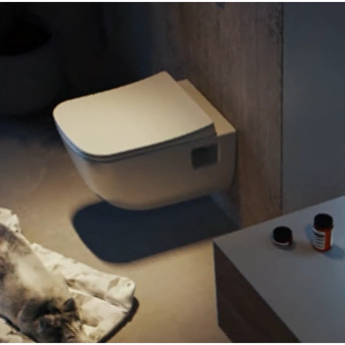 TURKUAZ - Aqua Rimless Asma Klozet+ Duru Slim Pp (Çek-Çıkar)