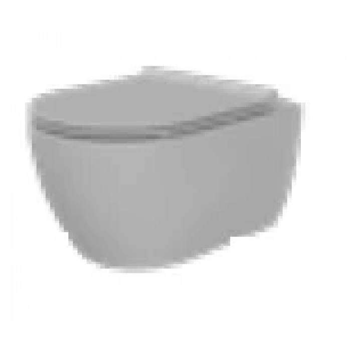 TURKUAZ - City Rimless Asma Klozet+ Bella Slim Pp Çek-Çıkar ( MAT GRİ )