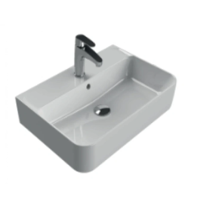 TURKUAZ - HERA 60X42 TEZGAHÜSTÜ LAVABO (DUVARA SIFIR)