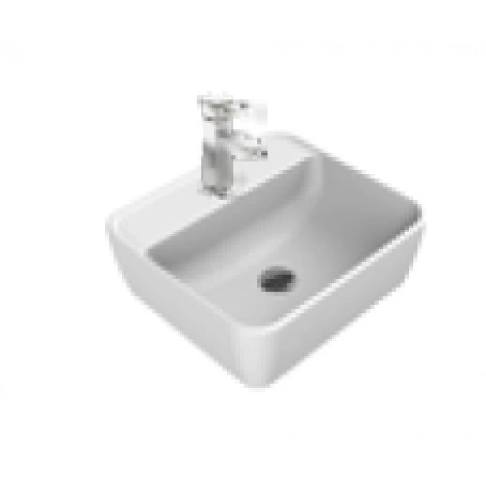 TURKUAZ - ONE 46X42 TEZGAHÜSTÜ LAVABO (BATARYA DELİKLİ)