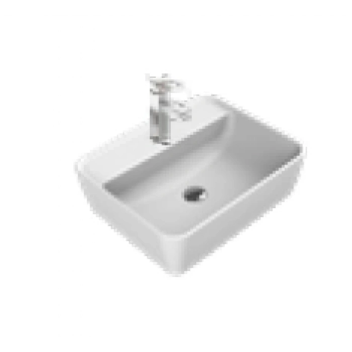 TURKUAZ - ONE 55X45 TEZGAHÜSTÜ LAVABO (BATARYA DELİKLİ)