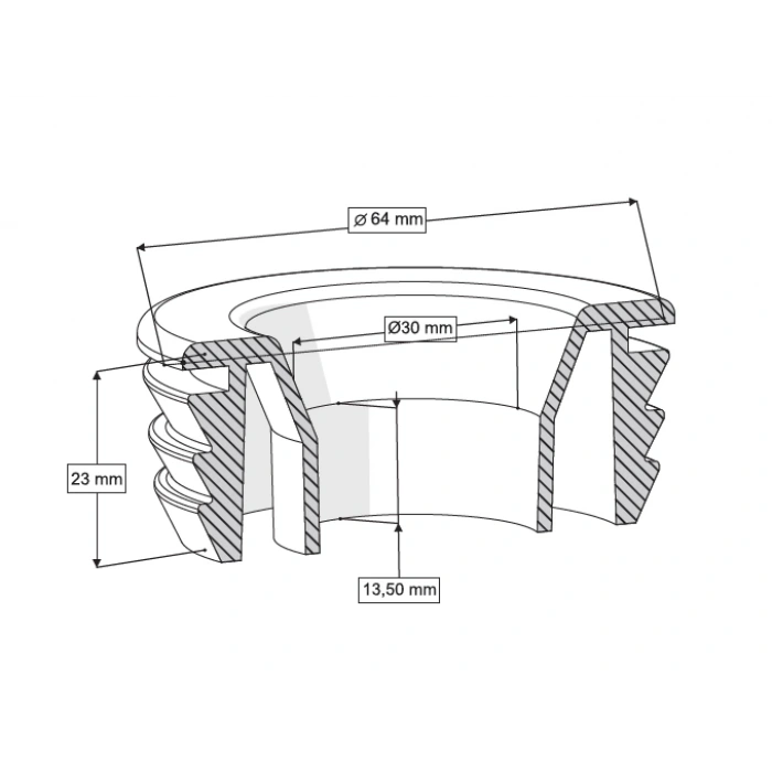 U-PVC KLOZET ADAPTÖR CONTASI ( 1 1/4 - Q60-32 mm )