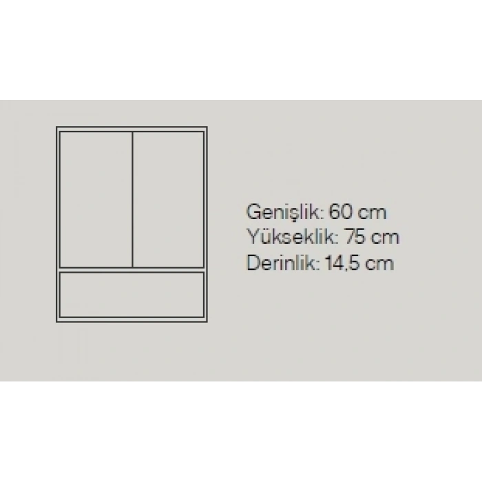 ZUMA 65 CM BANYO DOLABI TAKIM