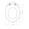 ABS AKDENİZ KLOZET KAPAĞI (ÖZEL MENTEŞE GRUBU - ALTTAN SIKMALI)