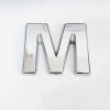 Cemax M Harfi  3,75 cm Krom Yapışkanlı