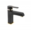 KARE - STİL MİX LAVABO BATARYASI (SİYAH - ALTIN)