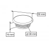 LAVABO DELİK TAPASI Q50X18 mm