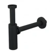 MOON AYARLANABİLİR SİFON - MAT SİYAH - ABS (MAX. 250 mm)