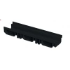 PLASTİK DRENAJ KANALI ALTTAN ÇIKIŞLI SİYAH 130x75x500 mm