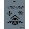 Rich New Seri N-134 Stencil 35x25 cm