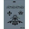 Rich New Seri N-134 Stencil 35x25 cm