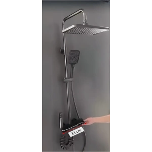 APLUS - AQUARİS TERMOSTATİK PİYANO TUŞLU DİJİTAL GÖSTERGELİ DUŞ BATARYA SETİ