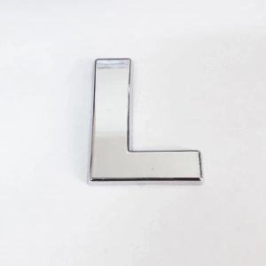 Cemax L Harfi  3,75 cm Krom Yapışkanlı