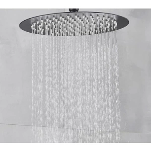 ELİTE 25X25 cm 304 PASLANMAZ KROM SİYAH BAŞLIK