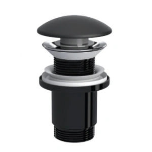 ELIXIR POP UP - SERAMİK BAŞLI MAT SİYAH  (TAŞMA DELİKSİZ - ABS GÖVDE)