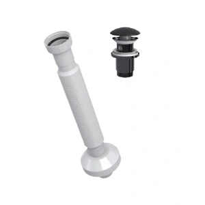 ELİXİR PUP - UP KÖRÜKLÜ SET (MAT SİYAH- SERAMİK BAŞLIK - TAŞMA DELİKLİ)