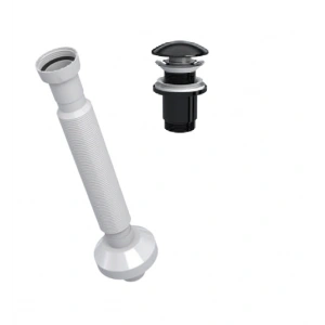 ELİXİR PUP - UP KÖRÜKLÜ SET (PARLAK SİYAH - SERAMİK BAŞLIK - TAŞMA DELİKSİZ)