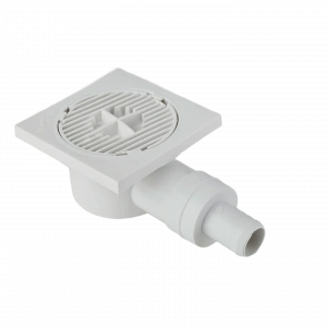 JAPAR - 12x12 Döner Başlıklı Yer Sifonu (Ø50-Ø32 Adaptörlü)