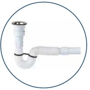 JAPAR - Körüklü Lavabo Sifonu Q32