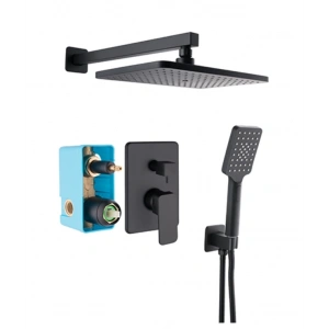 KARE - ANKASTRE BANYO SETİ 2 YOLLU SİYAH