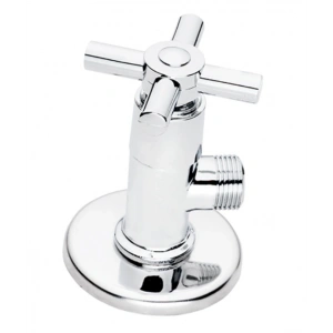 KARE - DEKORATİF ARA MUSLUK 3/8 (ZAMAK BAŞLIK -PRİNÇ SALMASTRA)