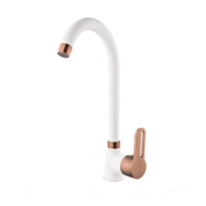 KARE - İNCİ MİX KUĞU EVYE BATARYASI (BEYAZ - BAKIR)